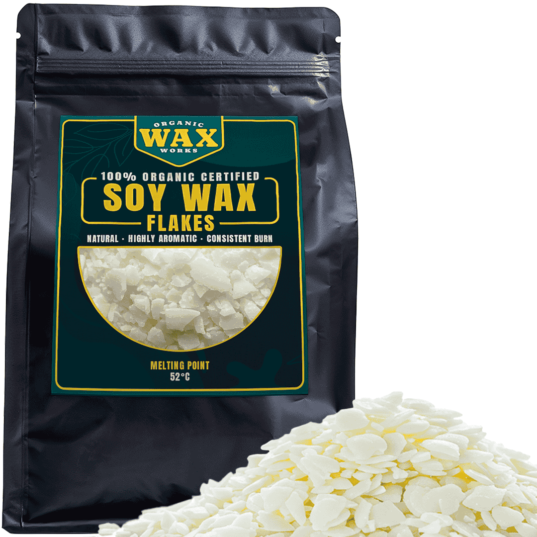 100% Organic Soy Wax Flakes – Premium Natural Soy Wax for Candle Making & DIY Crafts