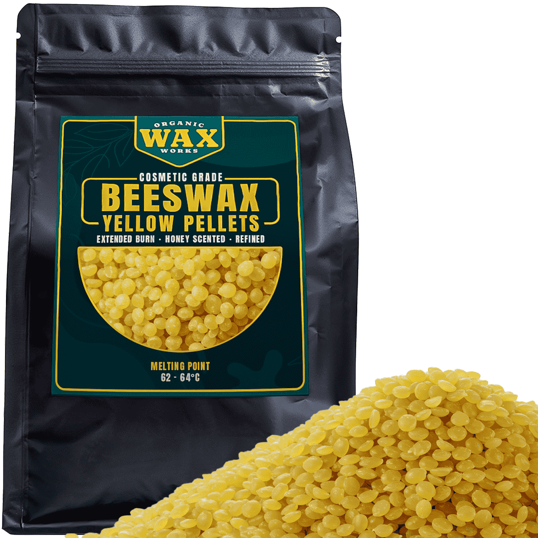 Cosmetic Grade Premium Yellow Beeswax Pellets for Candle Making, Cosmetics & DIY Crafts