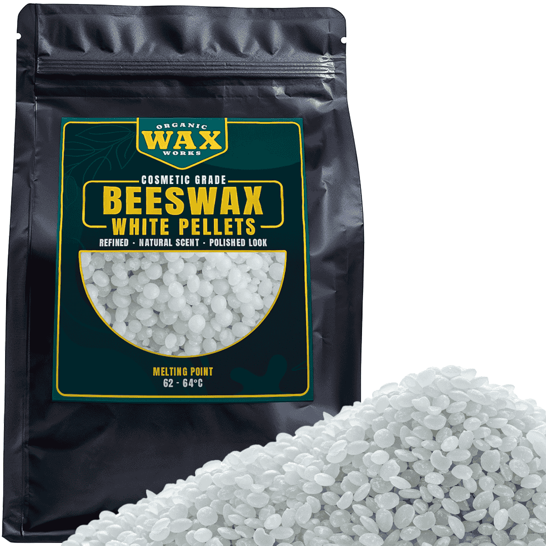 Cosmetic Grade Premium White Beeswax Pellets for Candle Making, Cosmetics & DIY Crafts