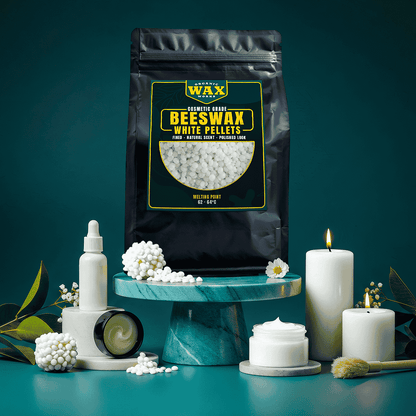 Cosmetic Grade Premium White Beeswax Pellets for Candle Making, Cosmetics & DIY Crafts