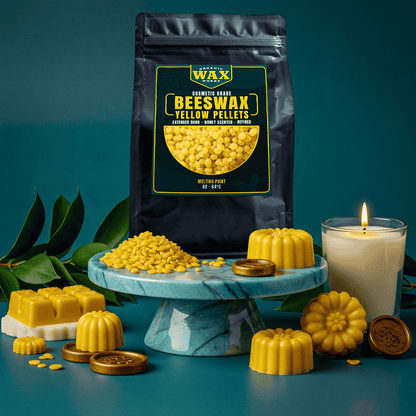 Cosmetic Grade Premium Yellow Beeswax Pellets for Candle Making, Cosmetics & DIY Crafts